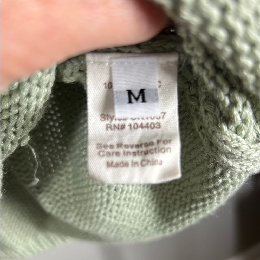 Jo+Co Elegant Green Knit Tank Top - Picture 5 of 6